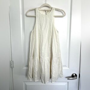 White Urban Outfitters Garden Girl Flowy Shift Mini Dress Size XS